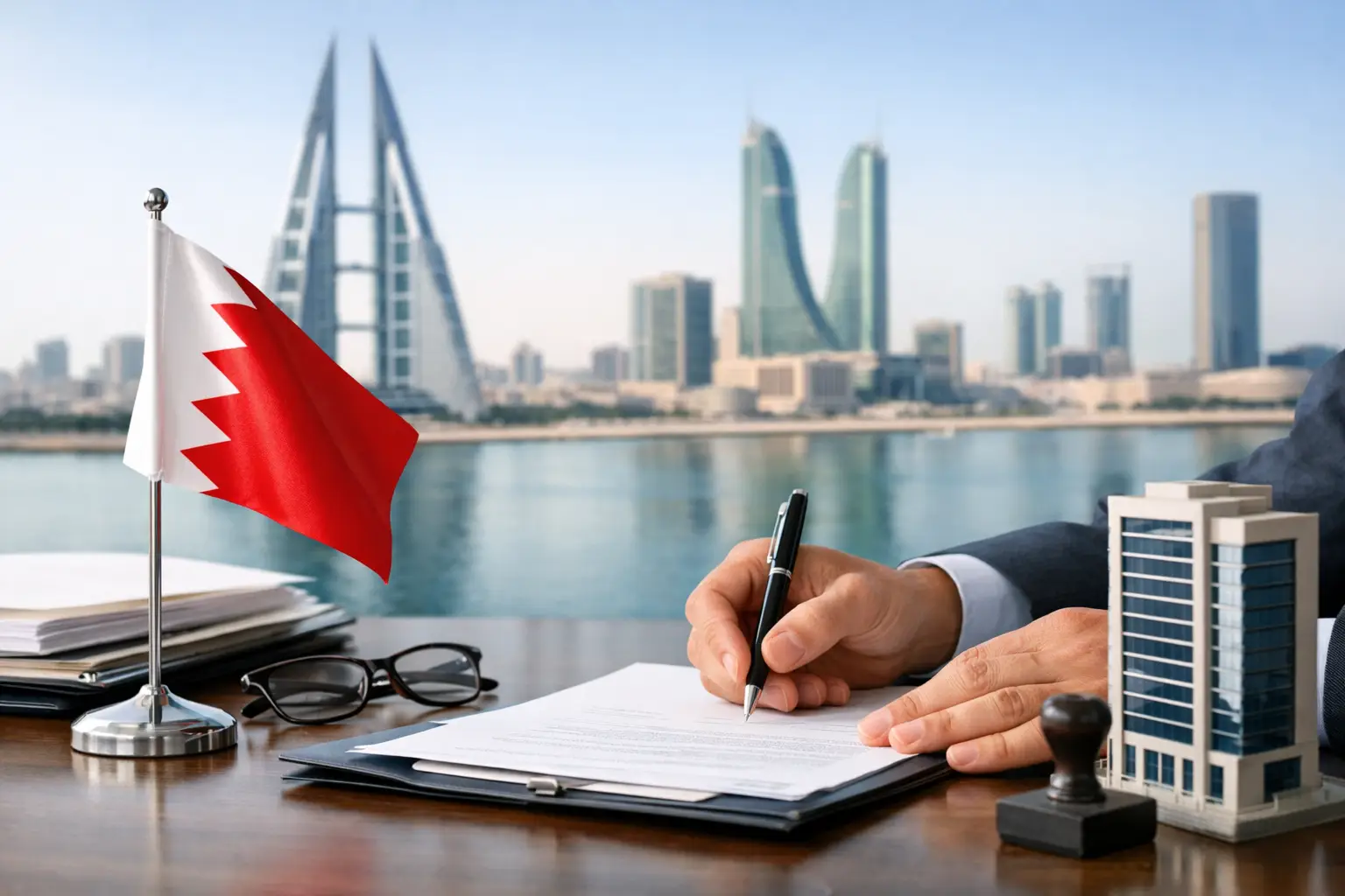 خطوات استخراج سجل تجاري في البحرين بوضوح